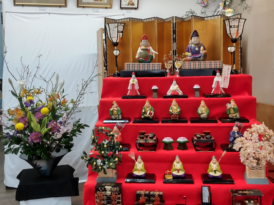 恵比須 ひな人形展示